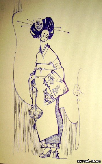 Японка, 2009. начерк